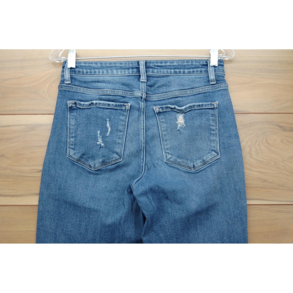 Flying Monkey Jeans‎ Womens 26 Blue High Rise Distressed Raw Hem Ankle F4068 - Picture 7 of 15